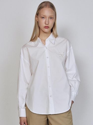 Oversized Paper Cotton Butterfly Shirt - NICK&NICOLE - Modalova