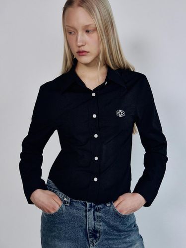 Minimal Pintuck Waist Shirt - Black - NICK&NICOLE - Modalova