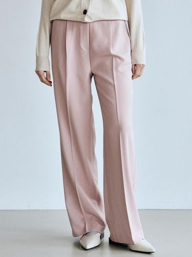 Minimal Straight Line Slacks - Pink - NICK&NICOLE - Modalova