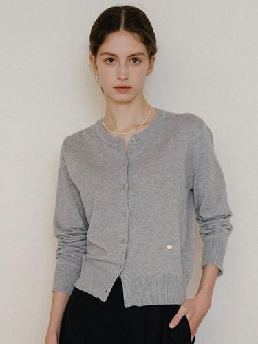 Soft Bamboo Classic Cardigan_Cloud Gray - ANEDIT - Modalova