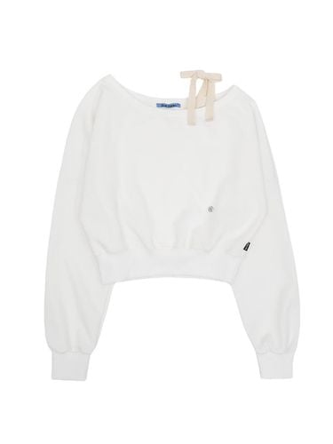 Strap Off Shoulder Sweatshirt - Rosefrantz - Modalova