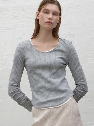 Ribbed Slim Round Neck T-shirt - Atelier Nain - Modalova