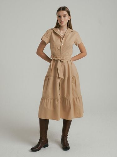 Heather Tiered Shirt Dress - HIBISCUS BLOOM - Modalova