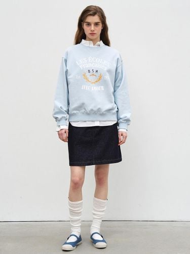 ECOLE ARTWORK SWEATSHIRT - SKY BLUE - Bensimon - Modalova