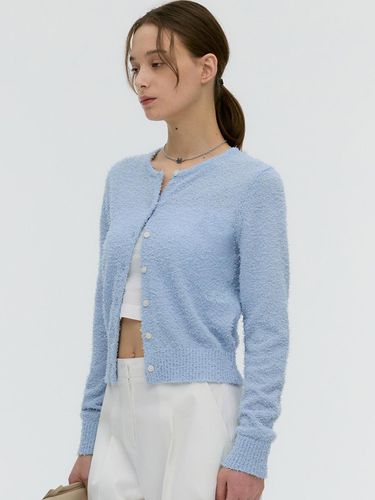 Tail Round Cropped Knit Cardigan - 5 Colors - MONGDOL - Modalova