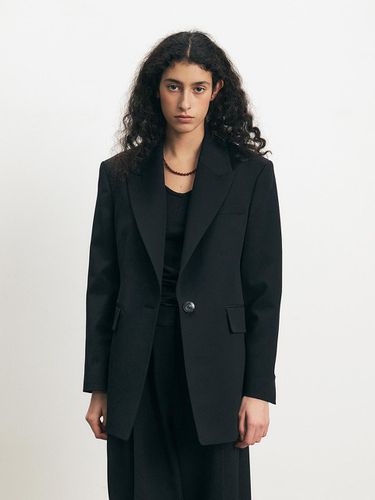 Wool Peaked Lapel Blazer - 2 Colors - MOHAN - Modalova