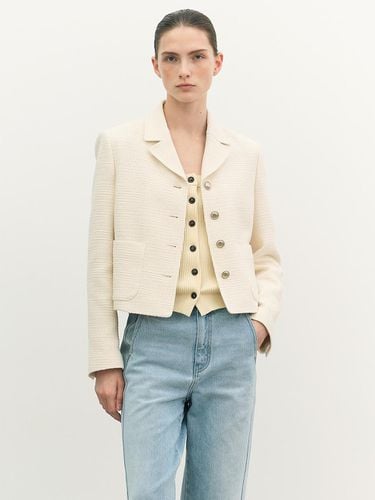 Button Tailored Tweed Jacket - a.t.corner - Modalova