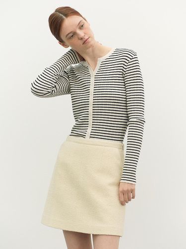 Stripe Ribbed Cardigan - a.t.corner - Modalova