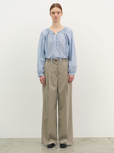 One Tuck Wool Pants_Beige - a.t.corner - Modalova