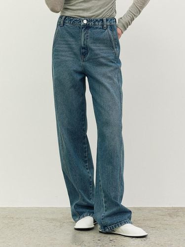 Cut Denim Pants_Blue - a.t.corner - Modalova