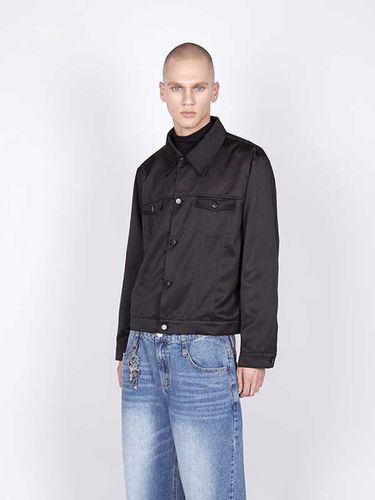 Sleek Trucker Jacket - Black - Millo Archive - Modalova