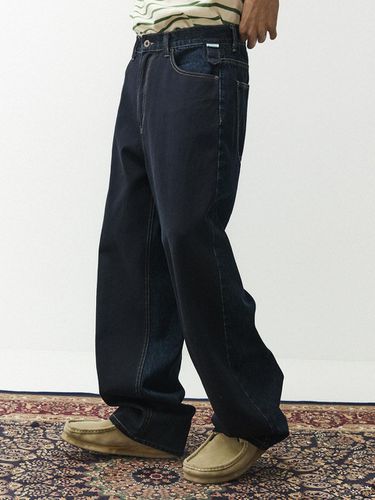 Farban 7524 Color Wide Fit Denim Pants - MAGOODGAN - Modalova