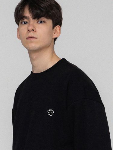 UNISEX] Odd Flower Embroidery Sweatshirt - GRAVER - Modalova