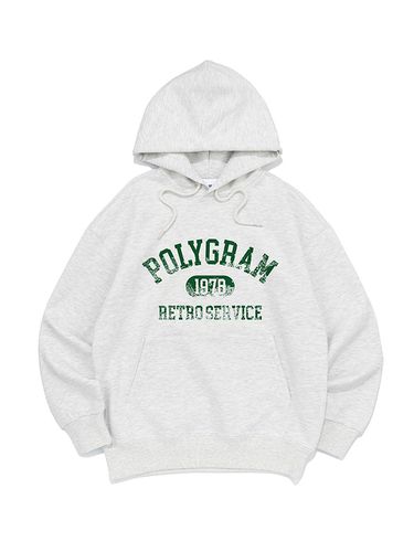 Burnt Retro Service Hoodie - POLYGRAM - Modalova