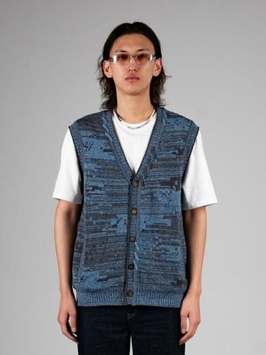 Mosaic City Knit Vest Cardigan_Blue - IOEDLE - Modalova