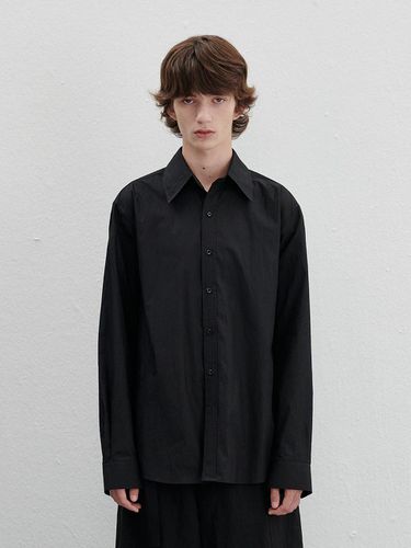 Wrinkle Shirt - Black - lemalere - Modalova