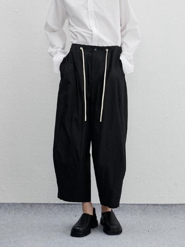 Cotton Seam Wrinkle String Pant - lemalere - Modalova