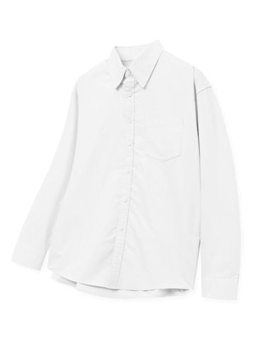 Semi Oversized Oxford Shirt_White - TNGT - Modalova