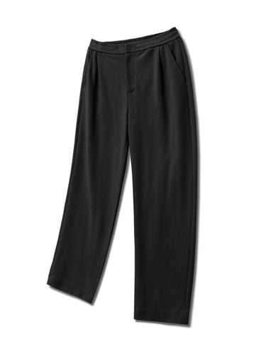 Wide-Fit Banding Terry Pants Black - TNGT - Modalova