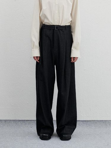 Denim Wide Pant - Black - lemalere - Modalova