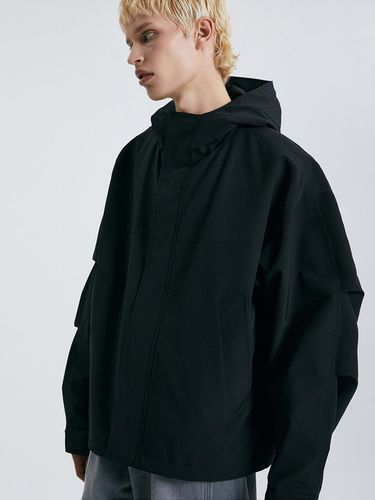 Oversized Hoodie Shell Parka_Black - TNGT - Modalova