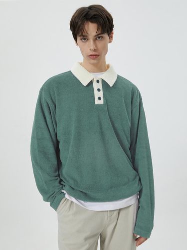 Semi Oversized Terry Boucle Rugby T-shirt - TNGT - Modalova