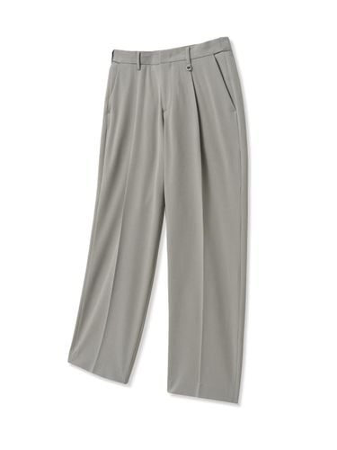 Semi-Wide Fit One-Tuck Slacks Beige - TNGT - Modalova