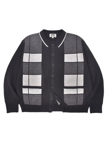 Check Knit Cardigan _ Black - SLEEPYEYES - Modalova