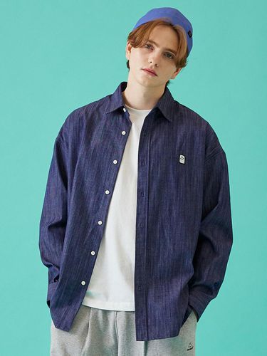 Smile Oversized Denim Shirt - W. standard - Modalova