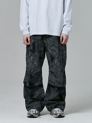 Tie Dye Parachute Cargo Pants_Grey - PLAYIAN - Modalova