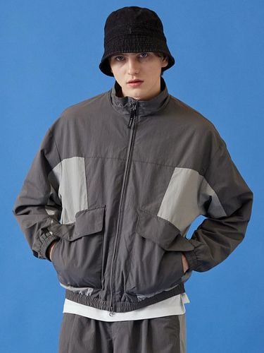 High Neck Block Jacket - W. standard - Modalova