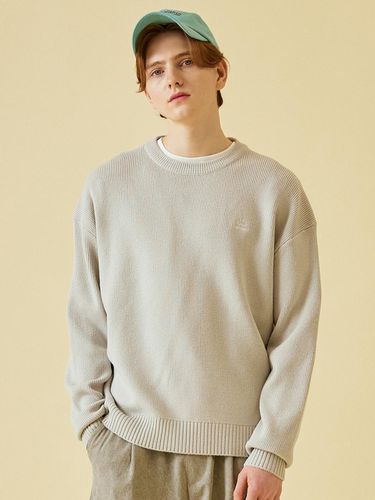 Smile Logo Basic Pullover Sweater - W. standard - Modalova