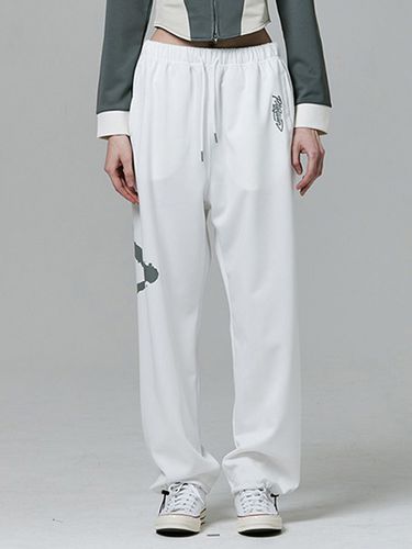 Signature Graffiti Dry Fit Pants_White - PLAYIAN - Modalova