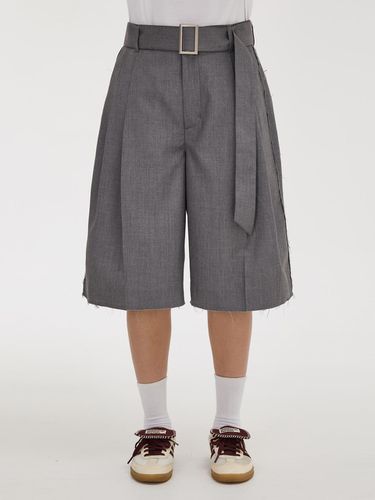 Raw-Edge Shorts Grey - WAIKEI - Modalova