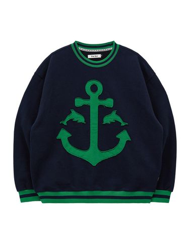 Marine Applique Vintage Sweatshirt - WAIKEI - Modalova