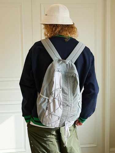 Half String Nylon Backpack Grey - WAIKEI - Modalova