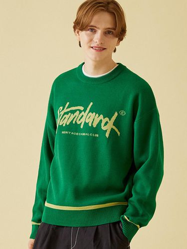 Logo Basic Knit Pullover Sweater - W. standard - Modalova