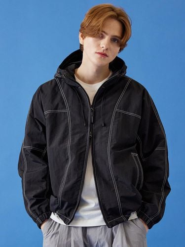 Hooded Stitching Jacket - W. standard - Modalova