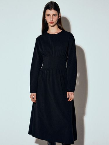 Banded Long Dress - Black - NICK&NICOLE - Modalova