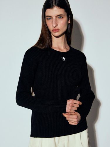 NN Ribbed Slim Knit (Black) - NICK&NICOLE - Modalova