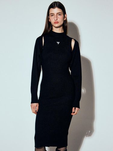 Ribbed Bolero Layered Dress Knit - NICK&NICOLE - Modalova