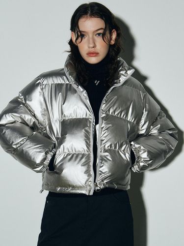 Glossy Cropped Puffer Padded Jacket - NICK&NICOLE - Modalova