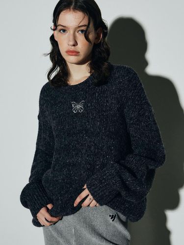 Blend Butterfly Crewneck Sweater - NICK&NICOLE - Modalova