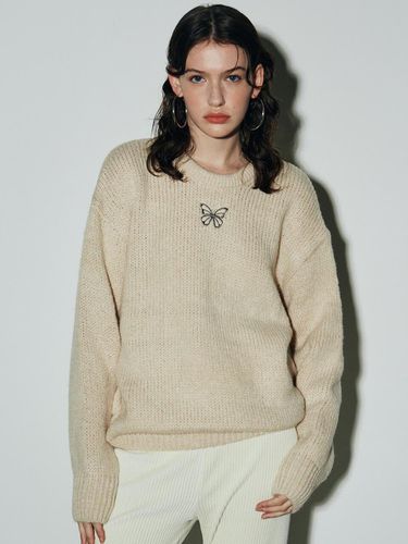 Blend Butterfly Crewneck Sweater - NICK&NICOLE - Modalova