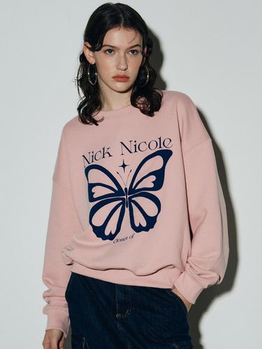 Butterfly Twinkle Sweatshirt - Pink - NICK&NICOLE - Modalova