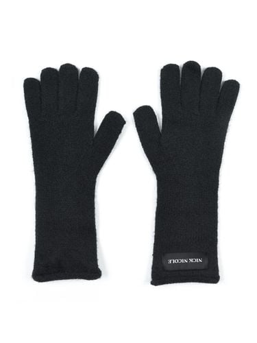 Nicole Ribbed Knit Gloves _ Black - NICK&NICOLE - Modalova