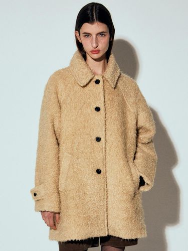 Boucle Wool Half Coat - Beige - NICK&NICOLE - Modalova