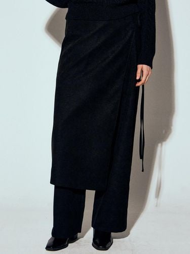 Wrap Skirt Pants - Black - NICK&NICOLE - Modalova