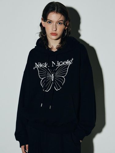 Shine Butterfly Hooded Sweatshirt - NICK&NICOLE - Modalova