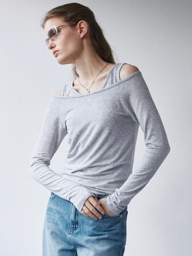 Layered Sleeveless Top Set - Gray - NICK&NICOLE - Modalova